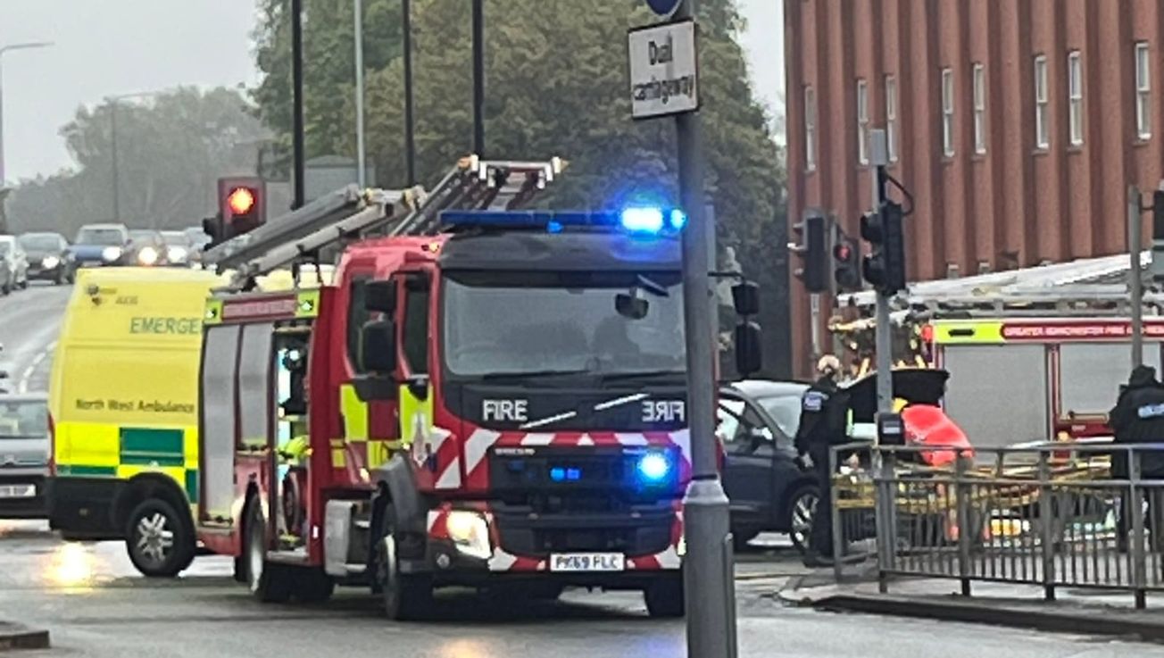 One person injured after two-car crash in Altrincham
