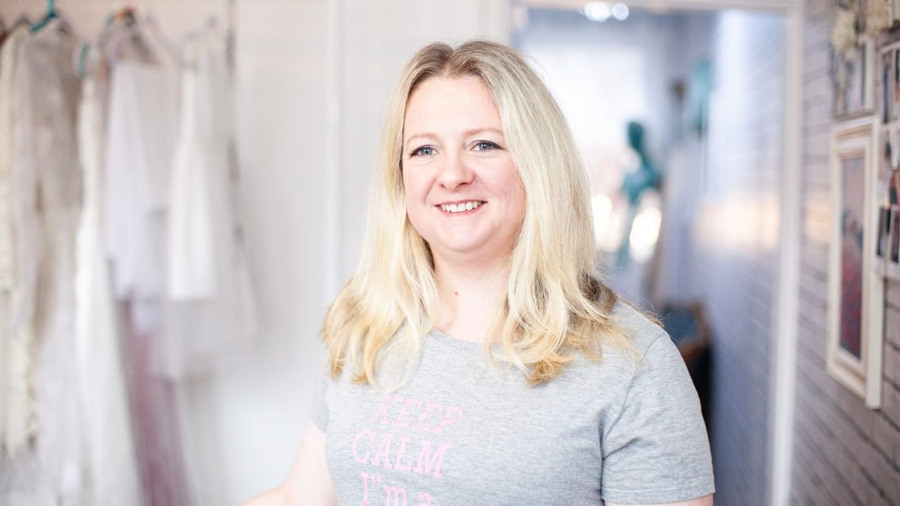 Seamstress becomes bridal designer with wedding dress brand launch