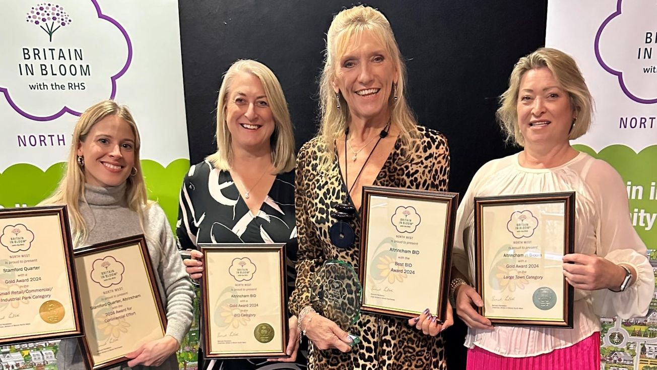 Altrincham strikes gold at RHS North West in Bloom Awards