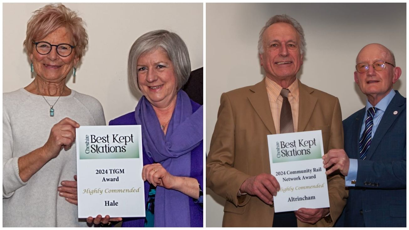 Altrincham and Hale highly commended at Cheshire Best Kept Stations awards