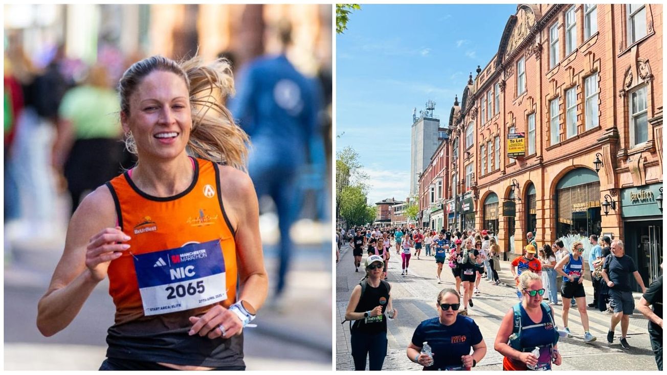 Altrincham and Timperley turn out in force as 36,000 runners take part in record-breaking Manchester Marathon