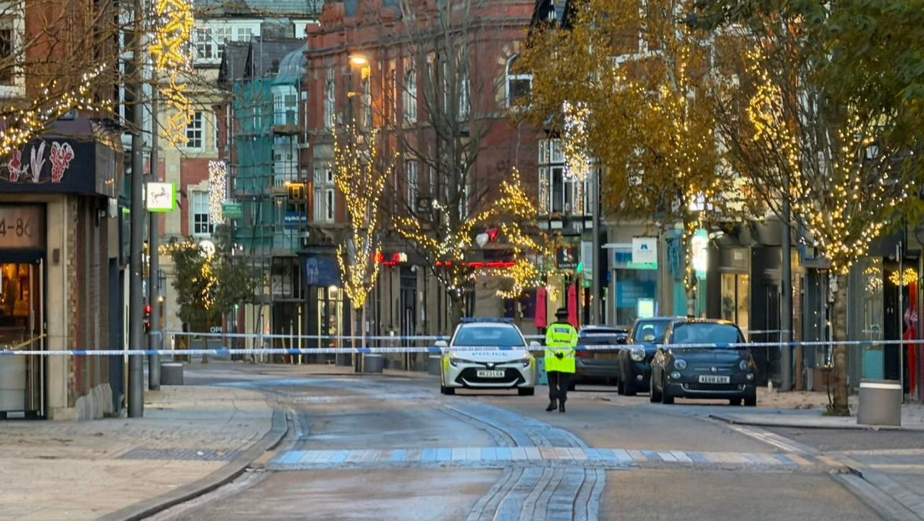 Man, 24, arrested on suspicion of attempted murder after Altrincham "stabbing" that left four hurt