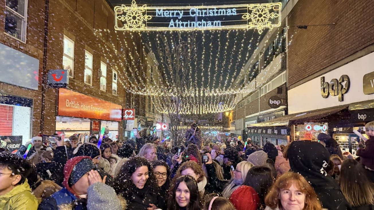 Altrincham Christmas Lights Switch-On draws record crowds