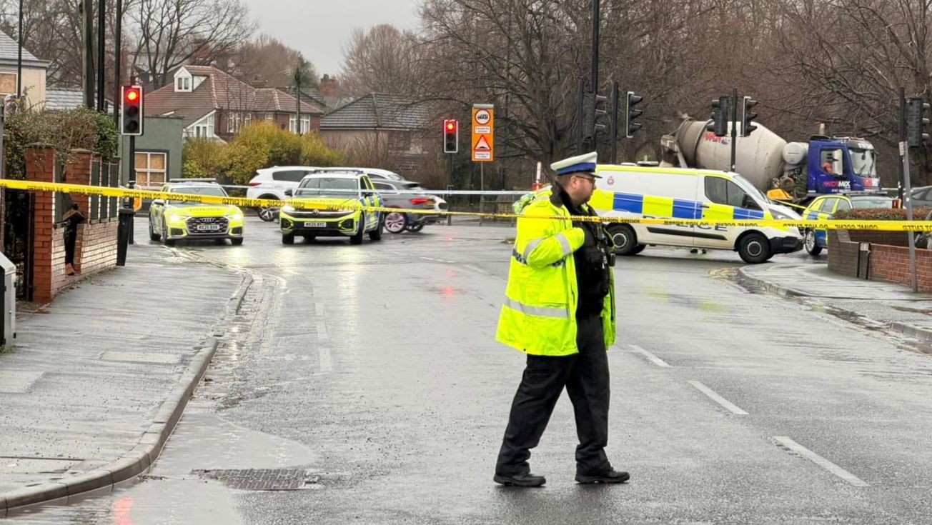 Elderly driver dies after car collides with garden wall in Timperley