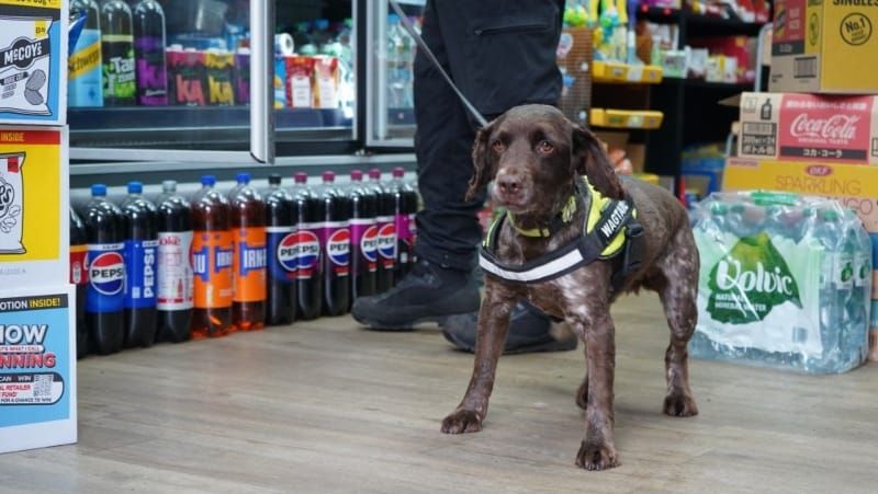 Sniffer dogs uncover illegal cigarettes and cannabis sweets in Altrincham shop raid