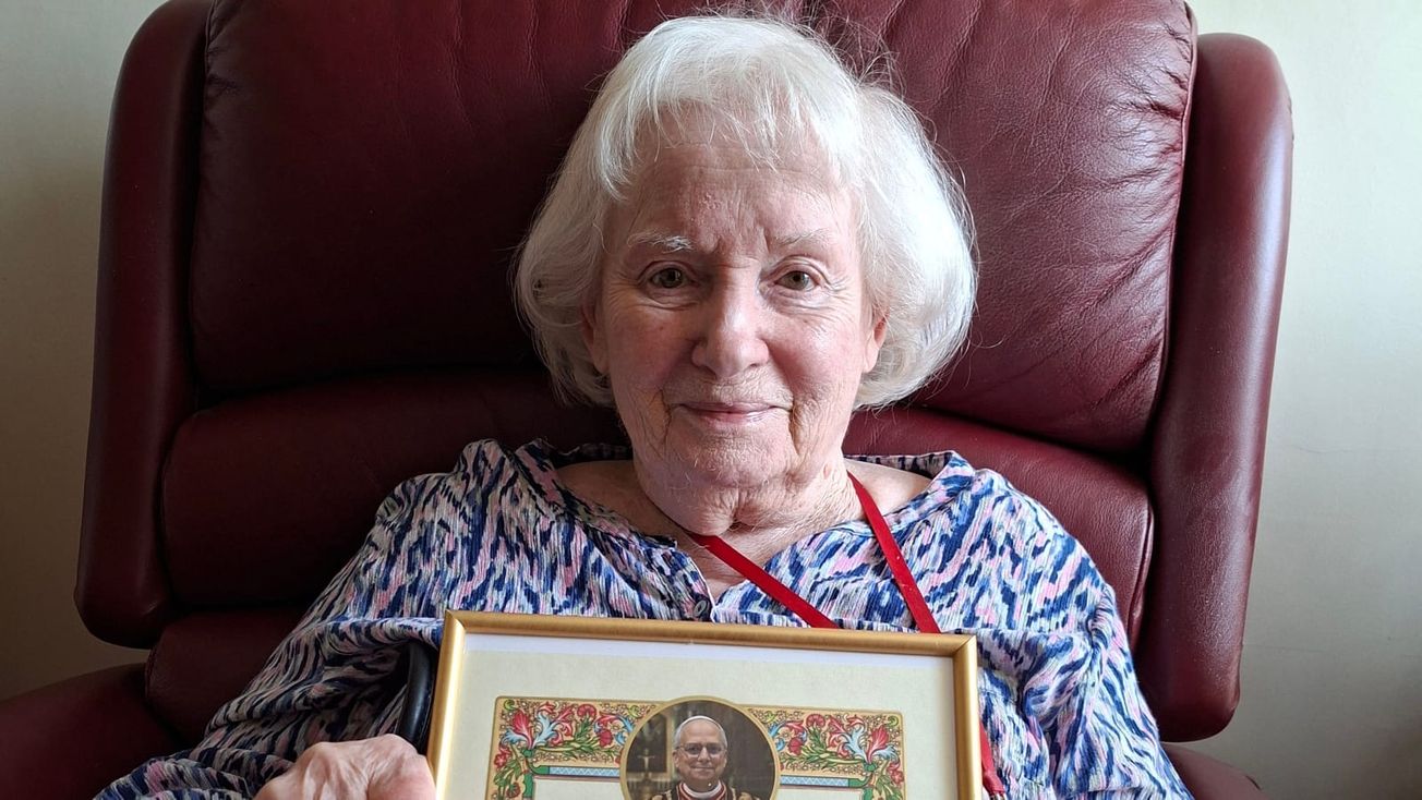 Papal Blessing for Altrincham volunteer Christine after 45 years of service