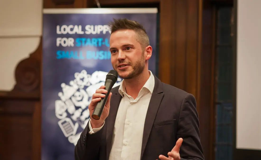 Apprentice star Neil Clough joins 12 Altrincham businesses at launch of start-up support group