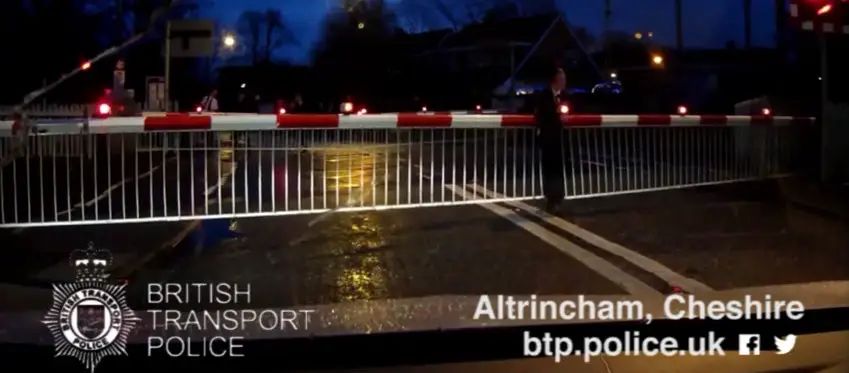 Watch: The moment a boy risked his life at Navigation Road level crossing