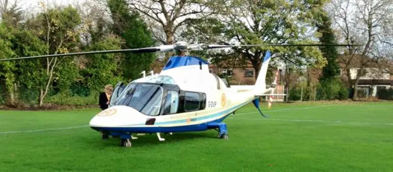 Billionaire businessman lands helicopter at Timperley school – but it’s the wrong Timperley school