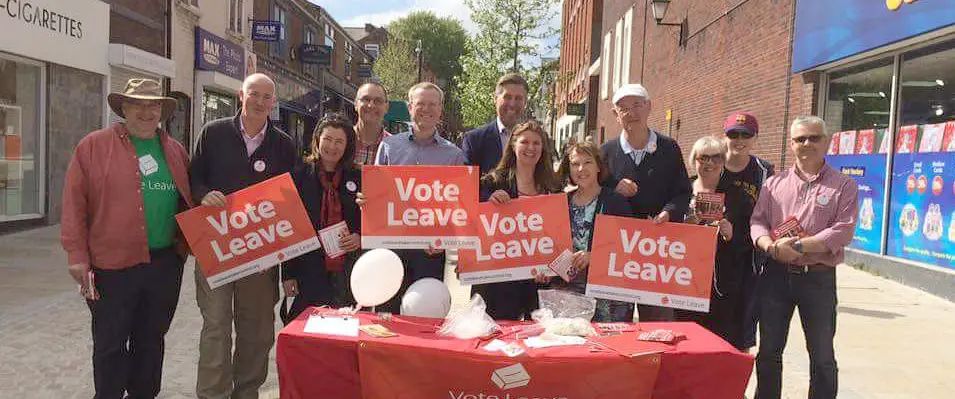 Brady joins Vote Leave campaigners in Altrincham ahead of EU referendum