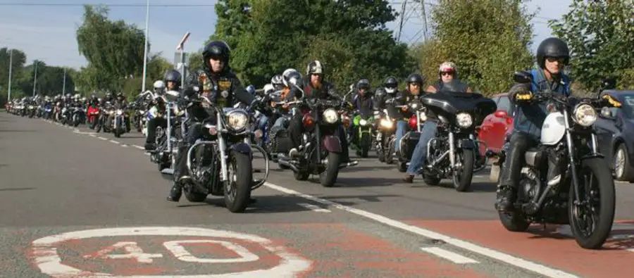 Watch: Hundreds of bikers process through Altrincham in honour of tragic teenager