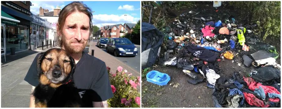 Altrincham community rallies round after homeless man’s belongings are torched in Timperley park