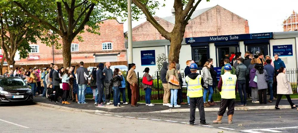 Buyers camp overnight as first release of ‘Linotype’ homes sell out within hours