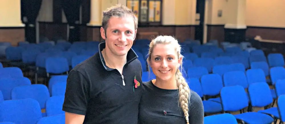 Cycling’s golden couple pay “inspiring” visit to schools – and reveal how Altrincham is a favourite training route