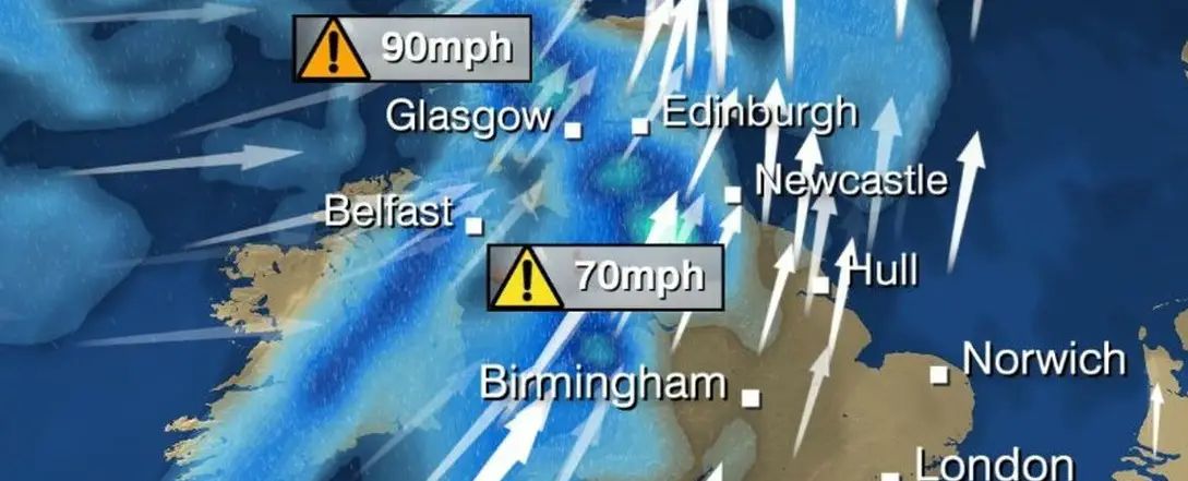 Storm Barbara set to give Altrincham a Christmas battering