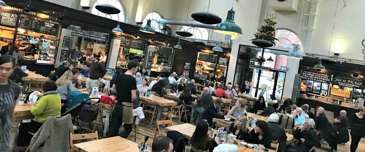 Twilight time as Christmas comes to Altrincham Market