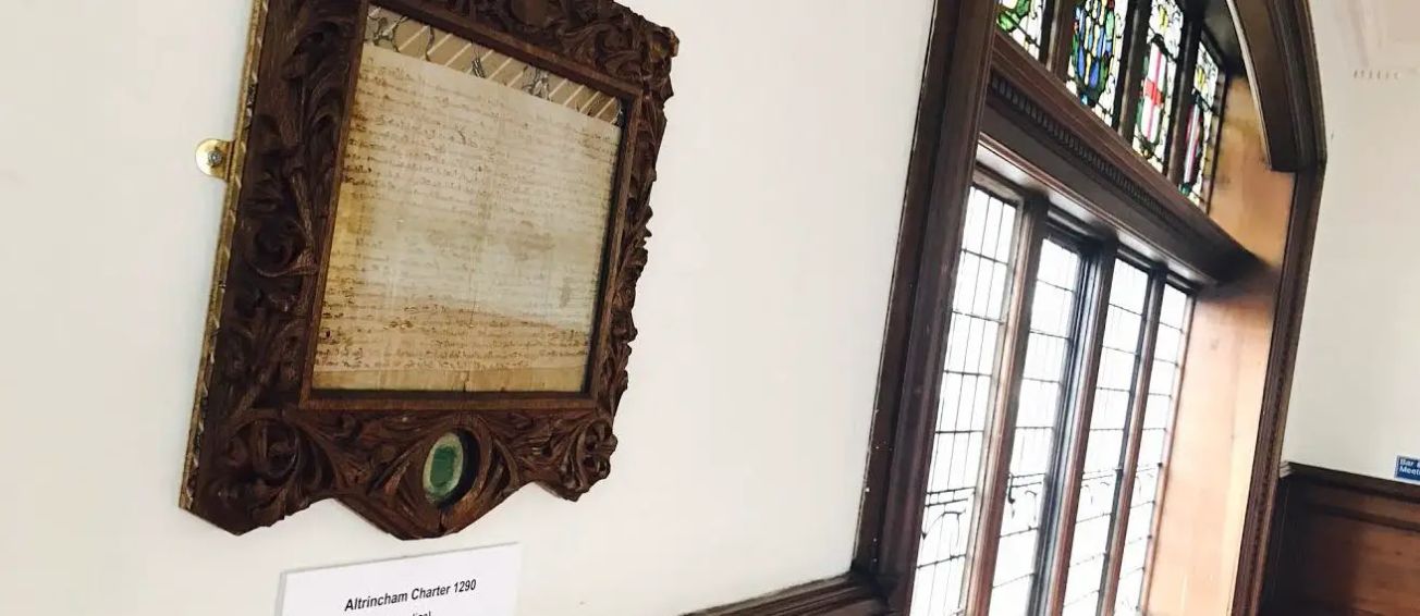 A replica of Altrincham’s 1290 Charter is now on display – here’s what it actually says