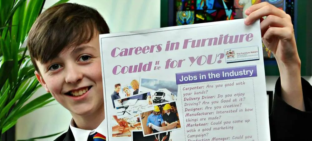 Altrincham pupil is poster boy for national furniture chain