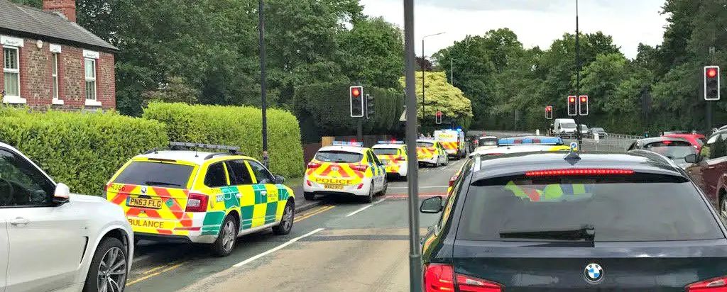 Man dies after falling from a window in Altrincham