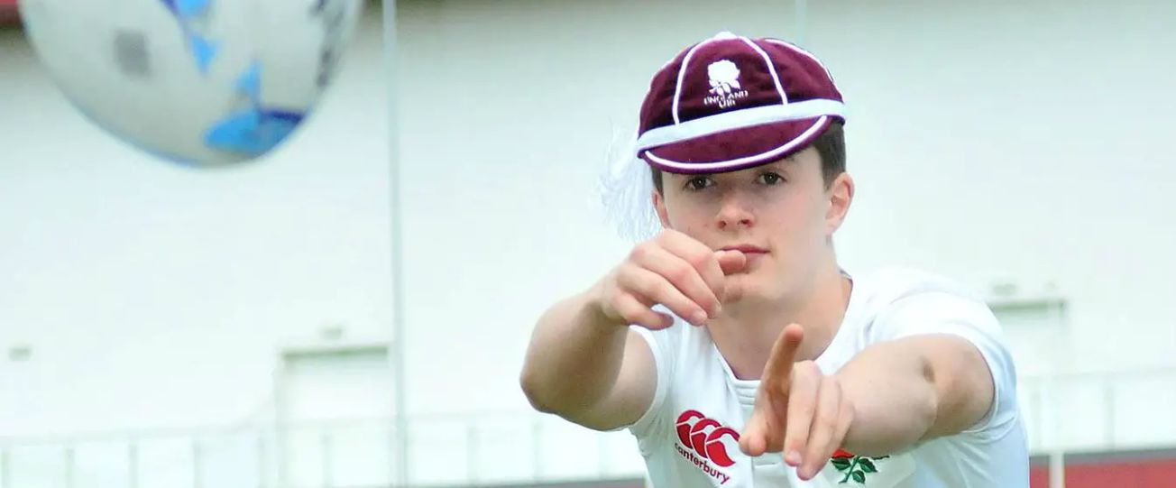 School’s rugby star puts in man-of-the-match display for England
