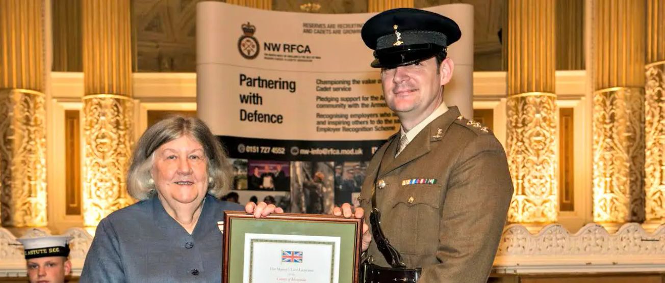 Part-time Altrincham soldier recognised for “unblemished service record, passion, energy and loyalty”