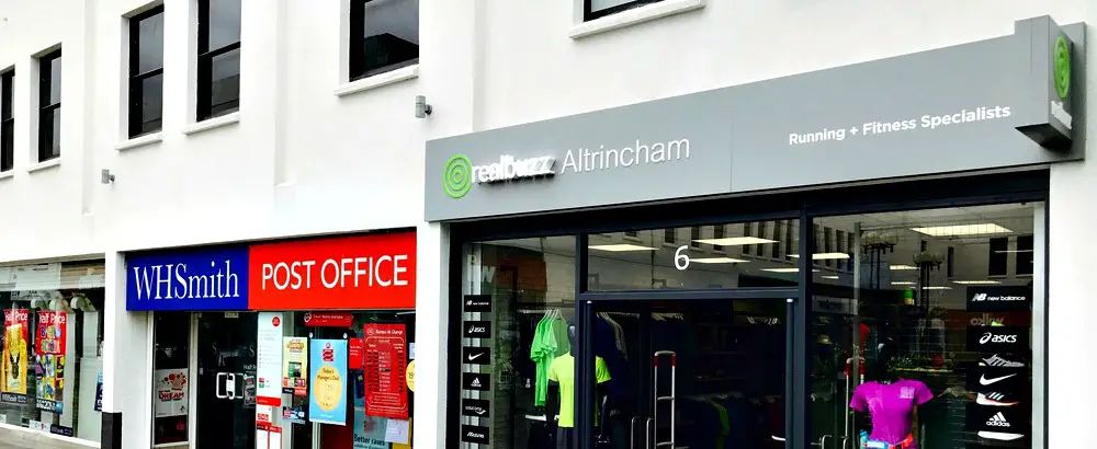 Running and fitness specialist realbuzz to mark a year in Altrincham with discount event this Saturday