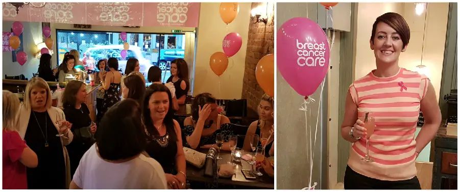 Breast cancer survivor hosts charity event at Sugar Junction and raises £2,000 for Breast Cancer Care