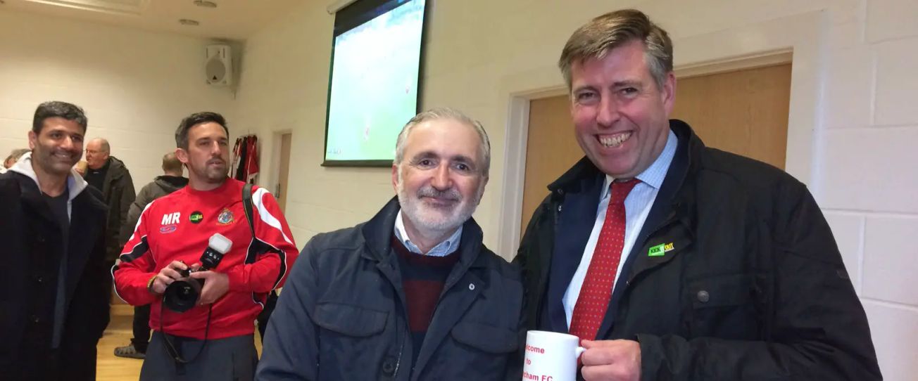 Stabbed surgeon joins local MP at Altrincham’s ‘Fans for Diversity’ match