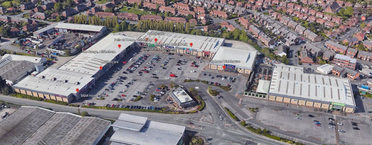 Altrincham Retail Park is no longer owned by the Queen as it’s sold in £63m deal