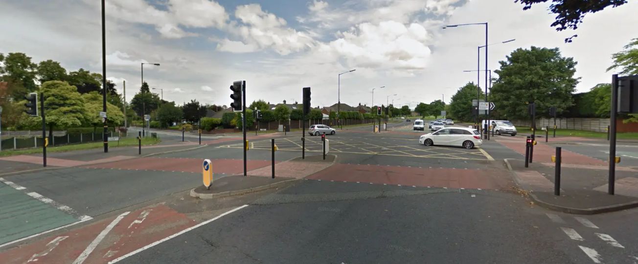 Motorcyclist suffers serious injuries in collision with car in Timperley