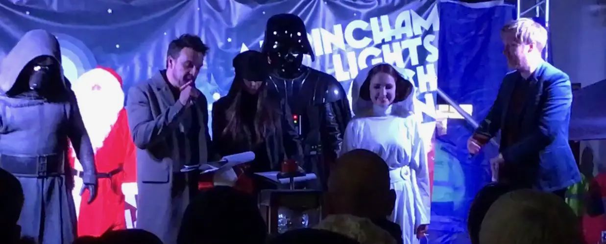 WATCH: Darth Vader, Princess Leia, Brooke Vincent and Key 103 turn on Altrincham’s Christmas Lights