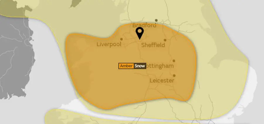 Around 10cm of snow now “likely” in Greater Manchester area on Sunday