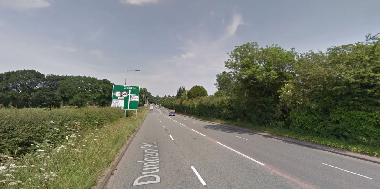 Major Altrincham road to close overnight for a fortnight from Monday