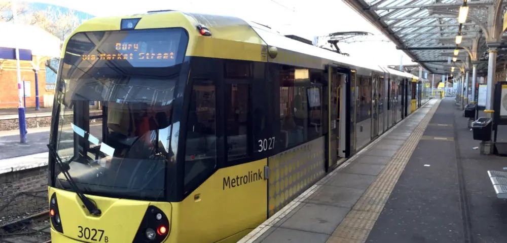 Man carrying a knife arrested on board tram at Altrincham
