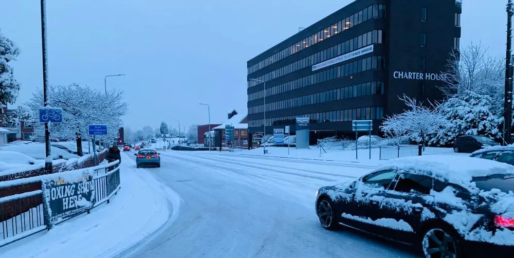 One Trafford defends itself against claims that major routes around Altrincham weren’t gritted today