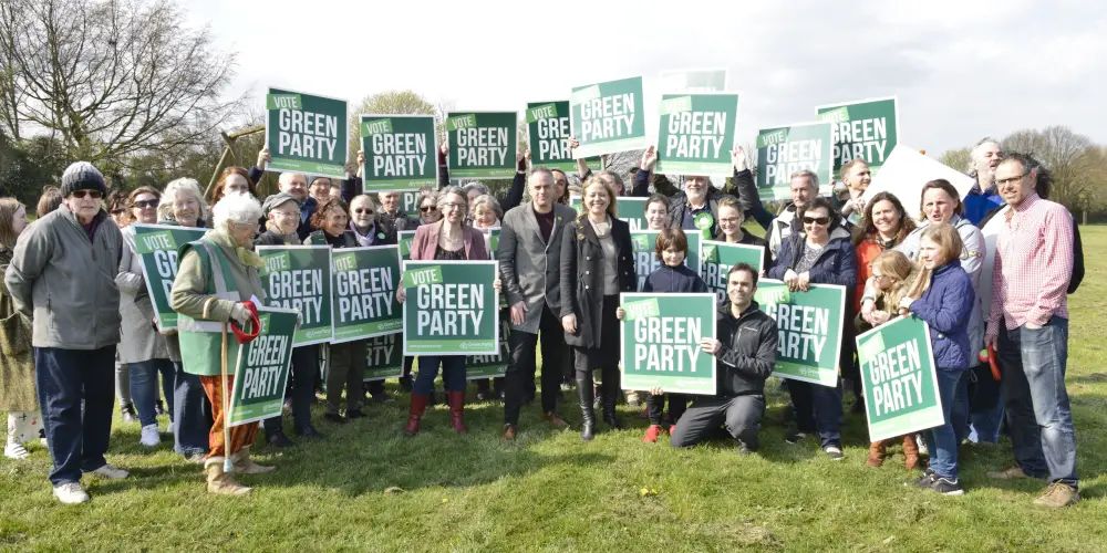 Green Party makes land pledge as it launches local election campaign on Altrincham’s Cow Field