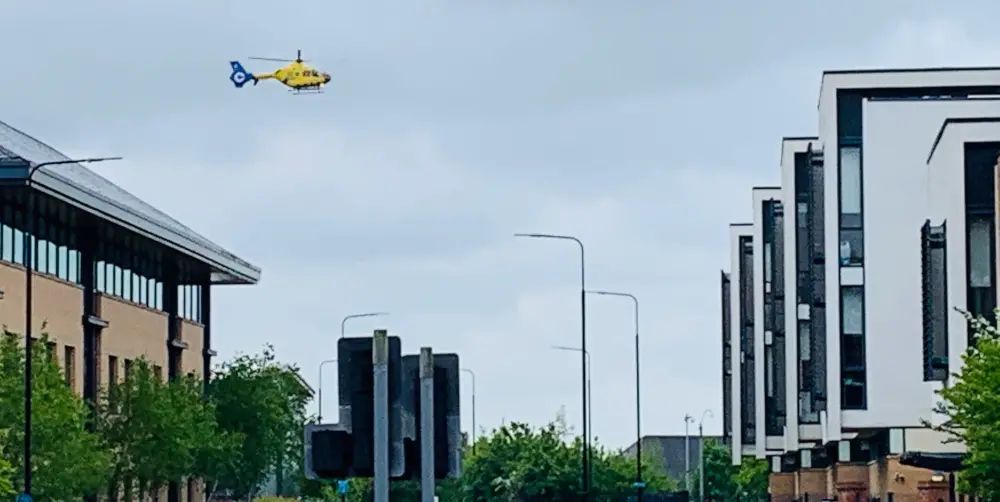 Teenager suffers head injuries in collision with vehicle close to Trafford College