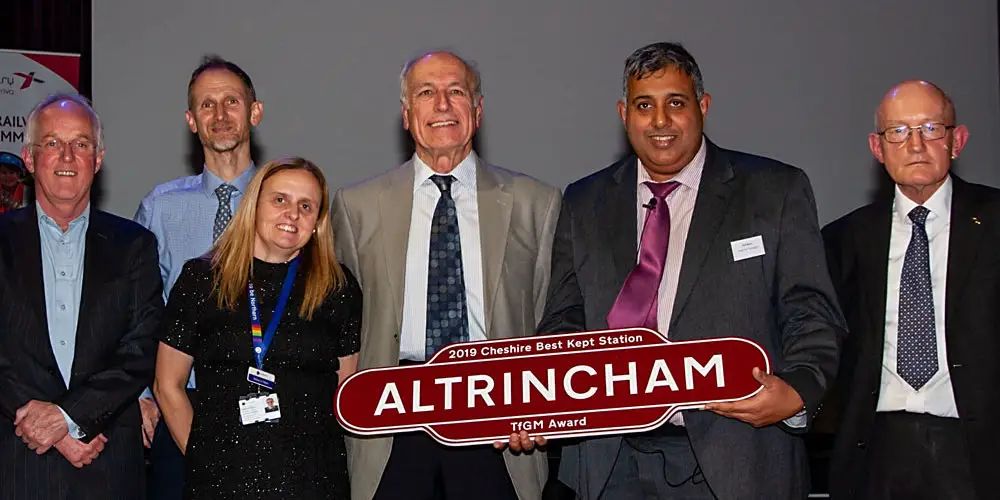 Altrincham Interchange wins award at Cheshire Best Kept Stations event