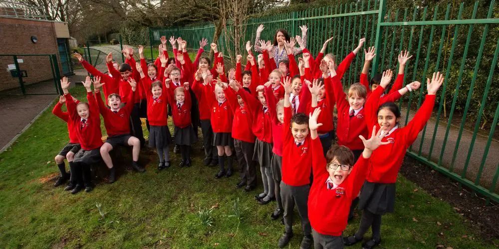 Bollin Primary School plants a Golden Elm tree to mark its 50th anniversary