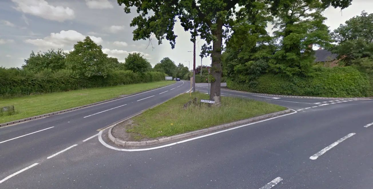 A 42-year-old cyclist injured in a crash at a Dunham Road junction has sadly died