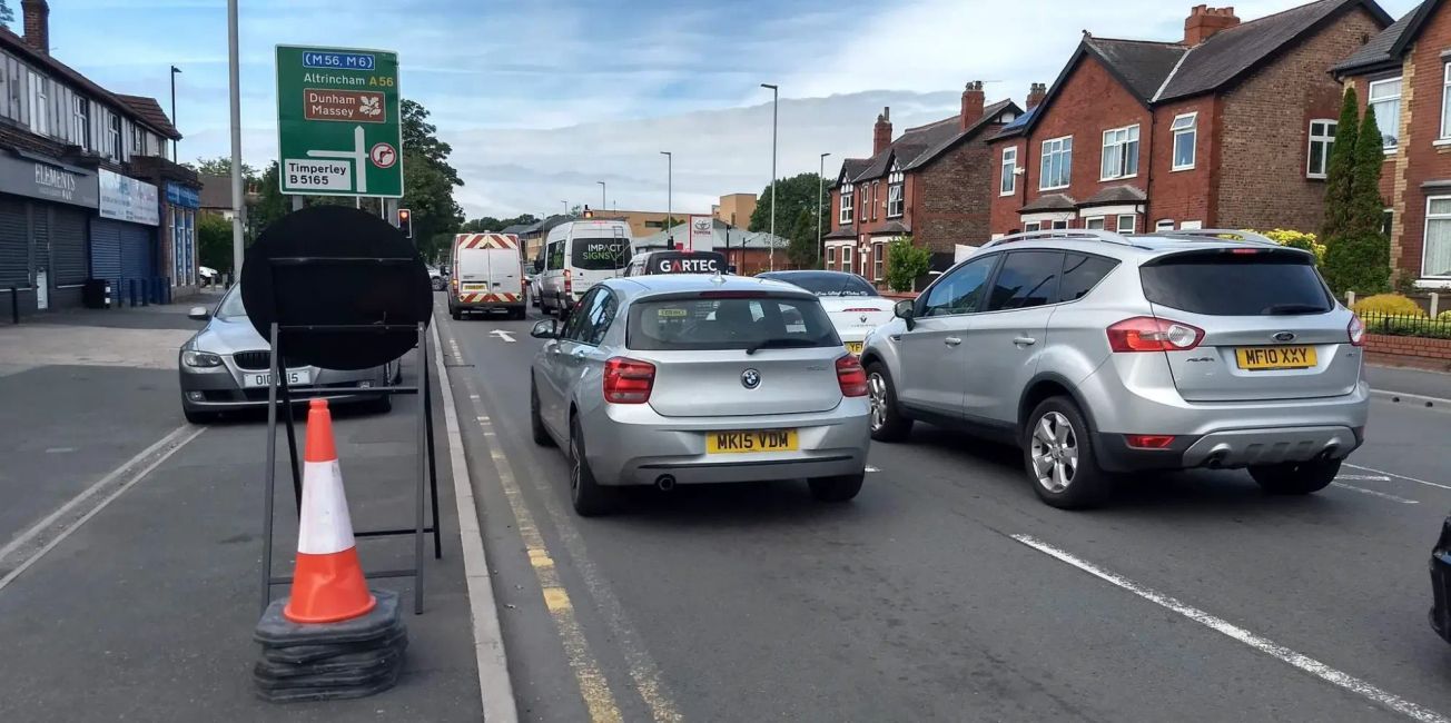 Trafford Council removes cycle lane from key Timperley junction after outcry from drivers