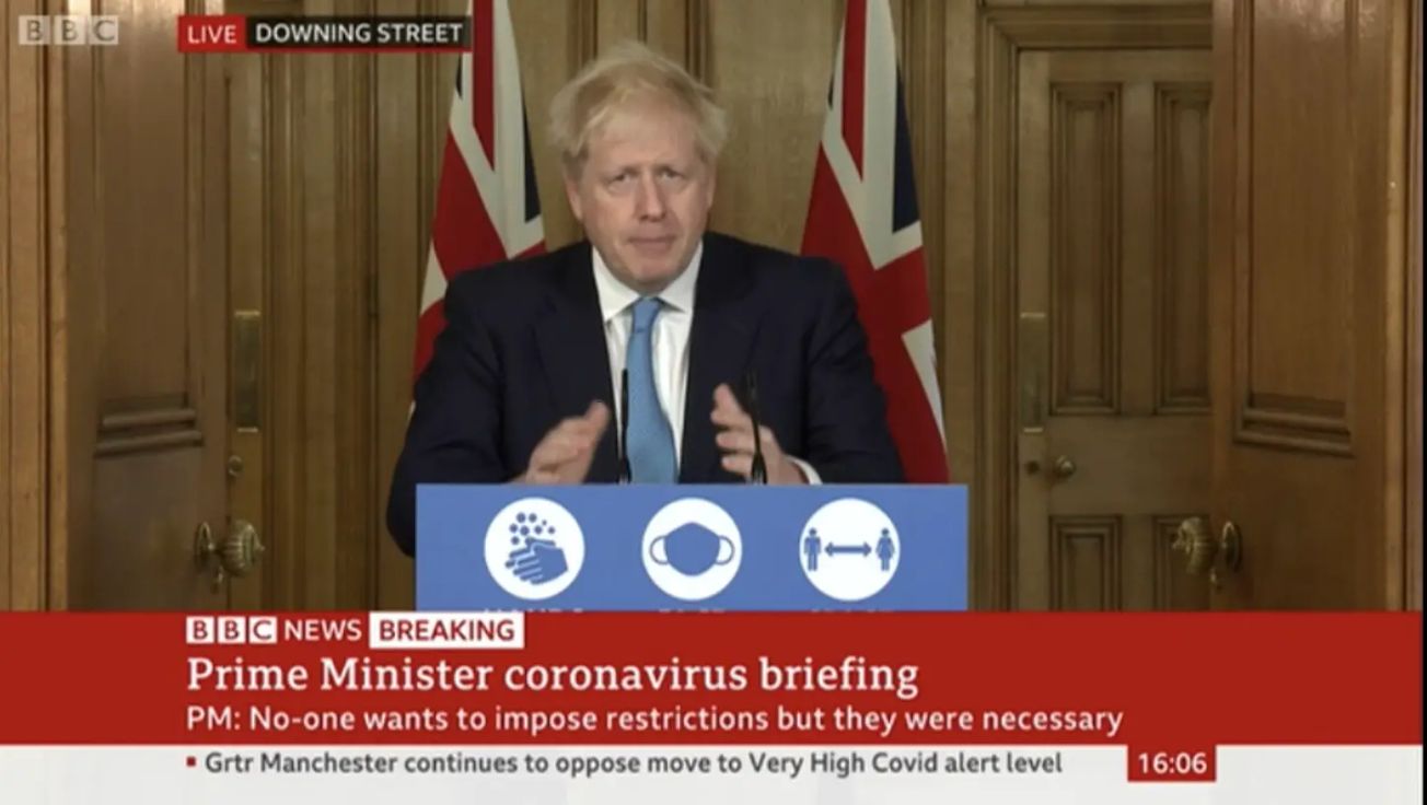 Work with us or we’ll intervene and impose Tier 3 restrictions on Greater Manchester, Johnson tells Burnham