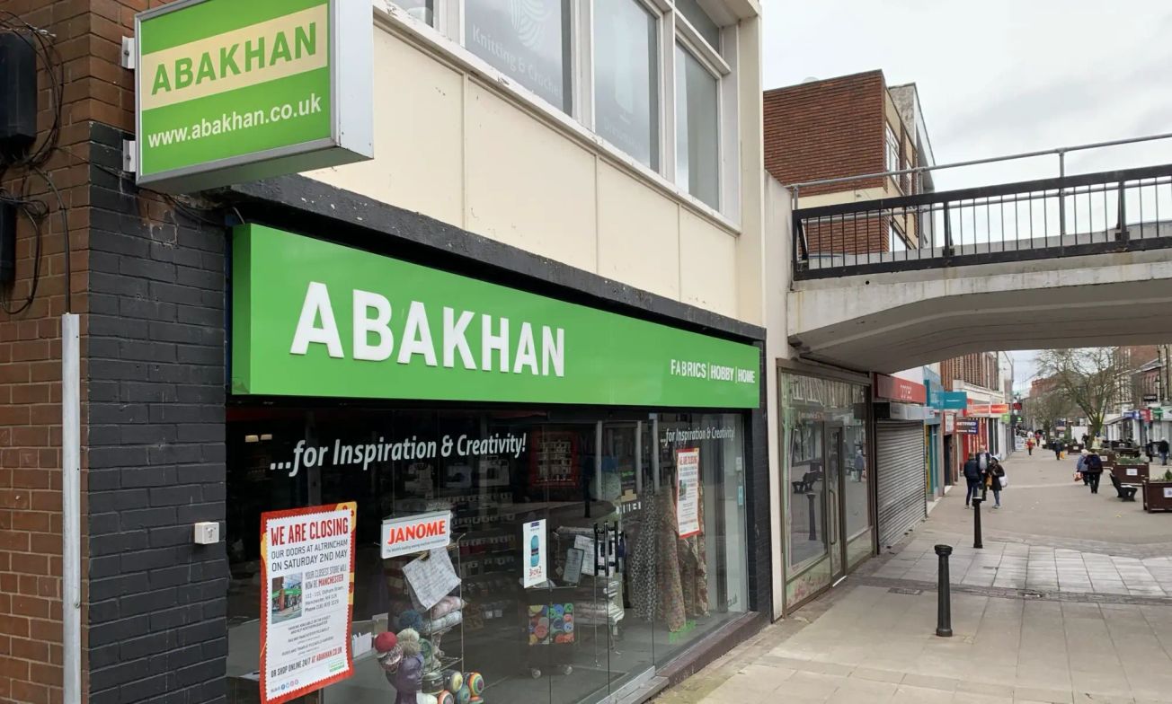 The former Abakhan unit on George Street has been let as Altrincham benefits from “shop local” trend