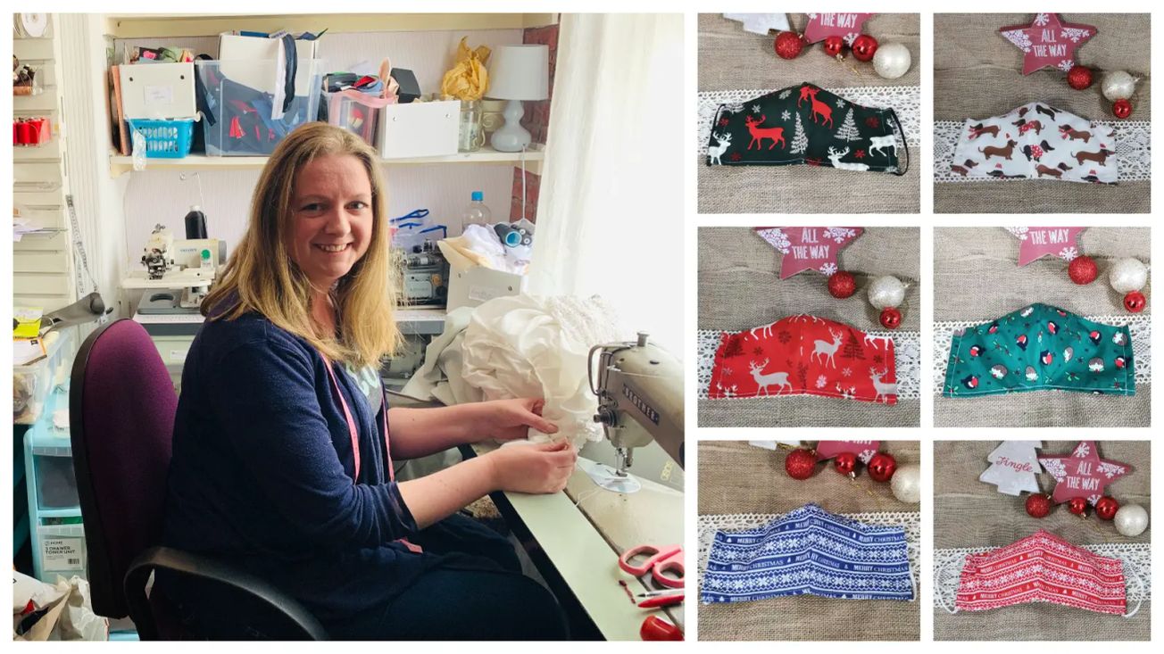 Timperley seamstress launches Christmas mask range after business is “quietly cancelled” by coronavirus