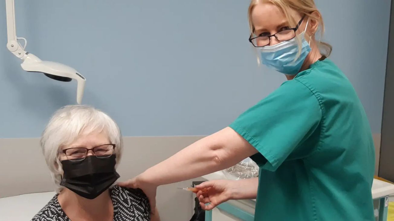 Thousands more receive jab at Altrincham hub as vaccine roll-out moves to over-65s and vulnerable 16-64s