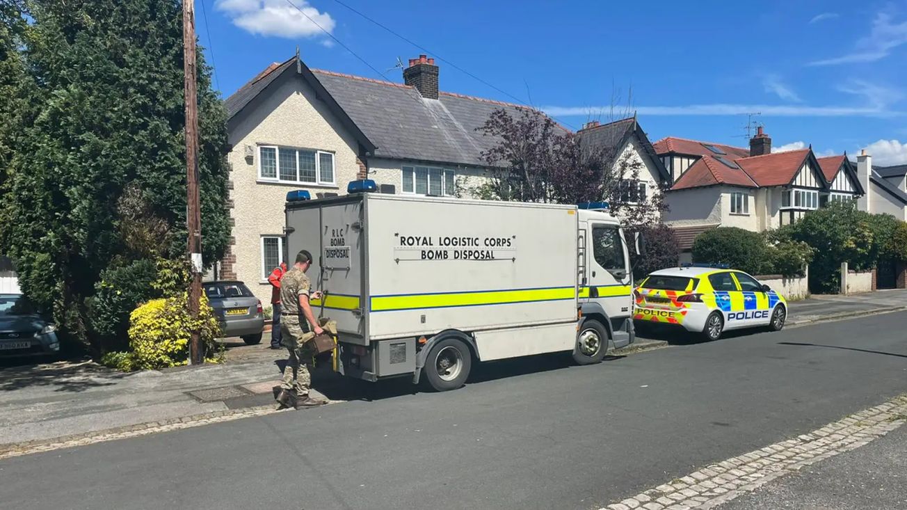 Bomb disposal unit called to Hale house after wartime grenade and live bullets discovered in cellar