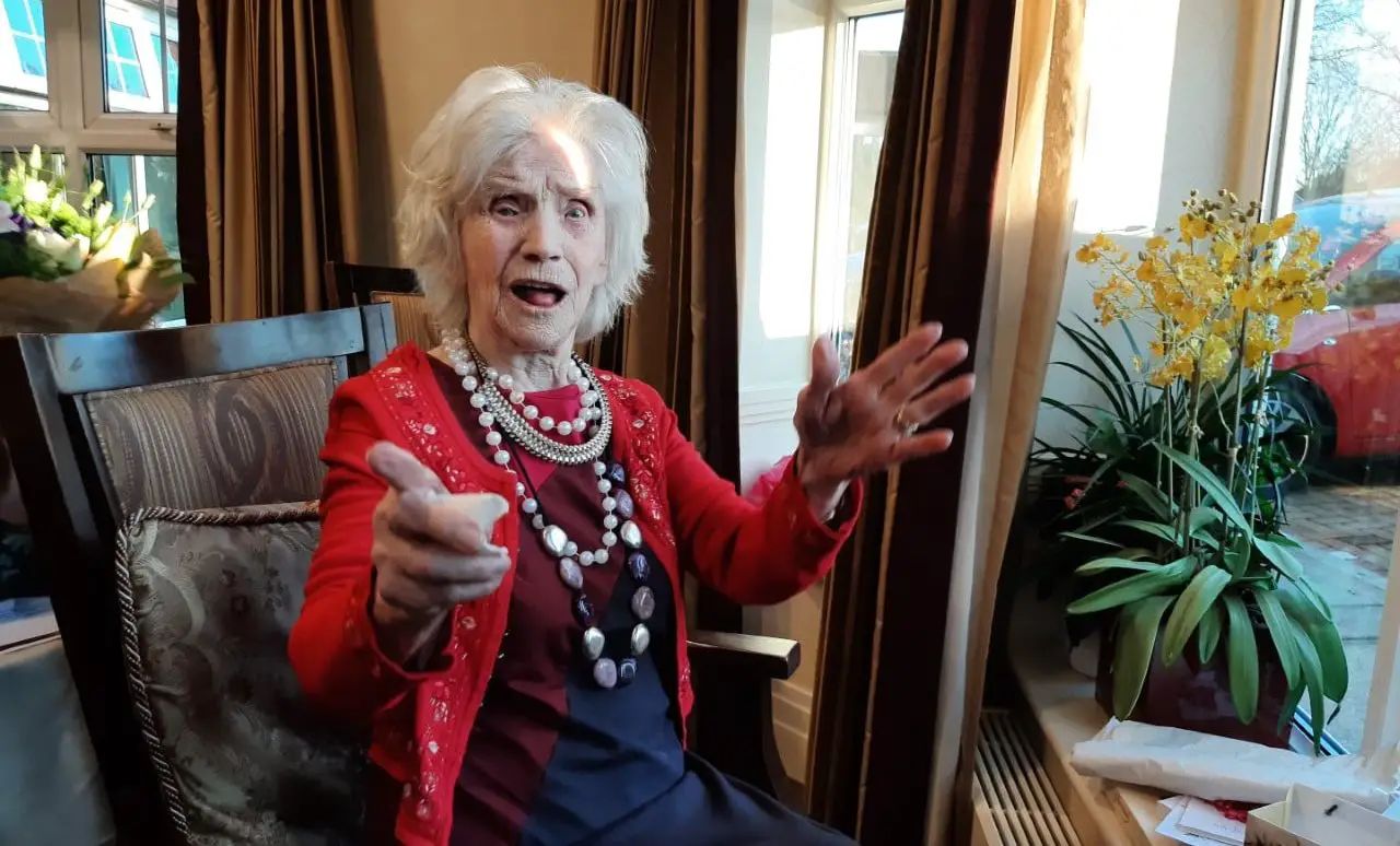 “Much-loved” resident Anne celebrates 105th birthday at Hale Barns care home