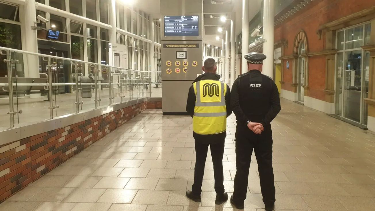 Boy, 15, arrested after being found with a knife at Altrincham Interchange