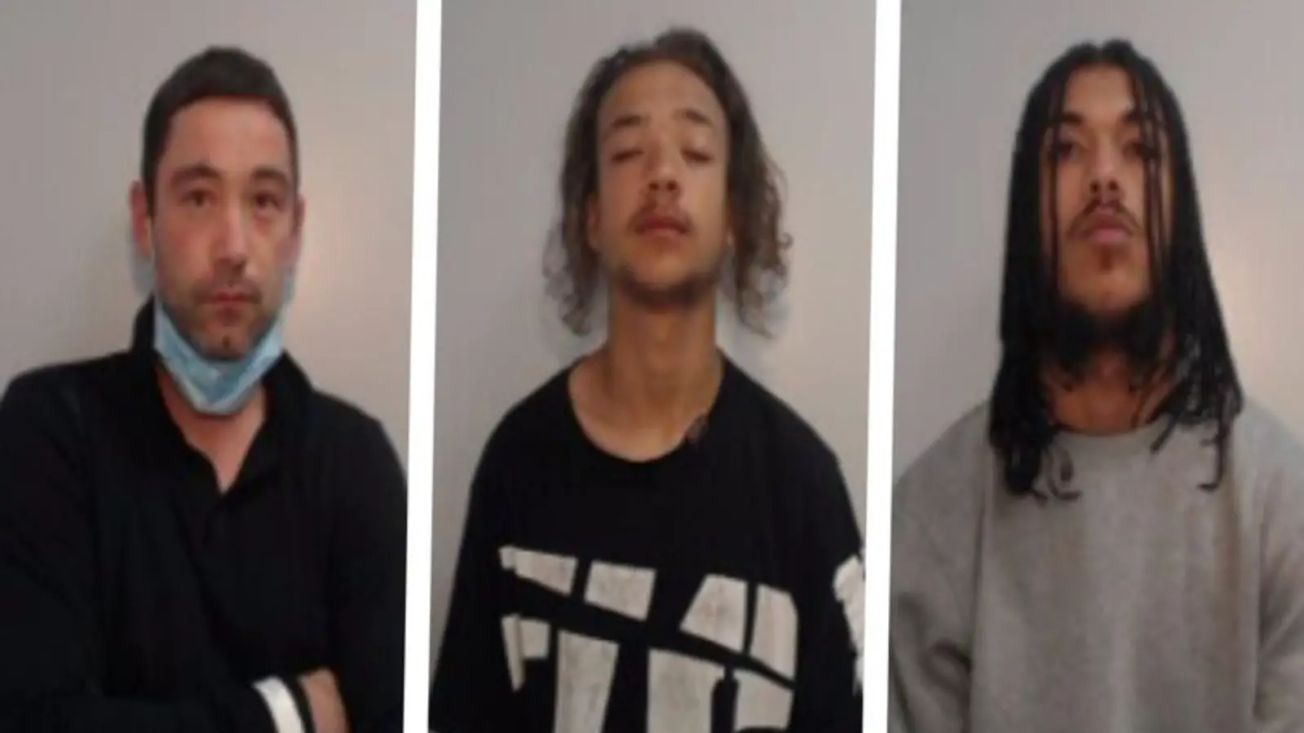 Trio jailed after Altrincham armed robbery that saw gun held to dad’s head and dog blinded