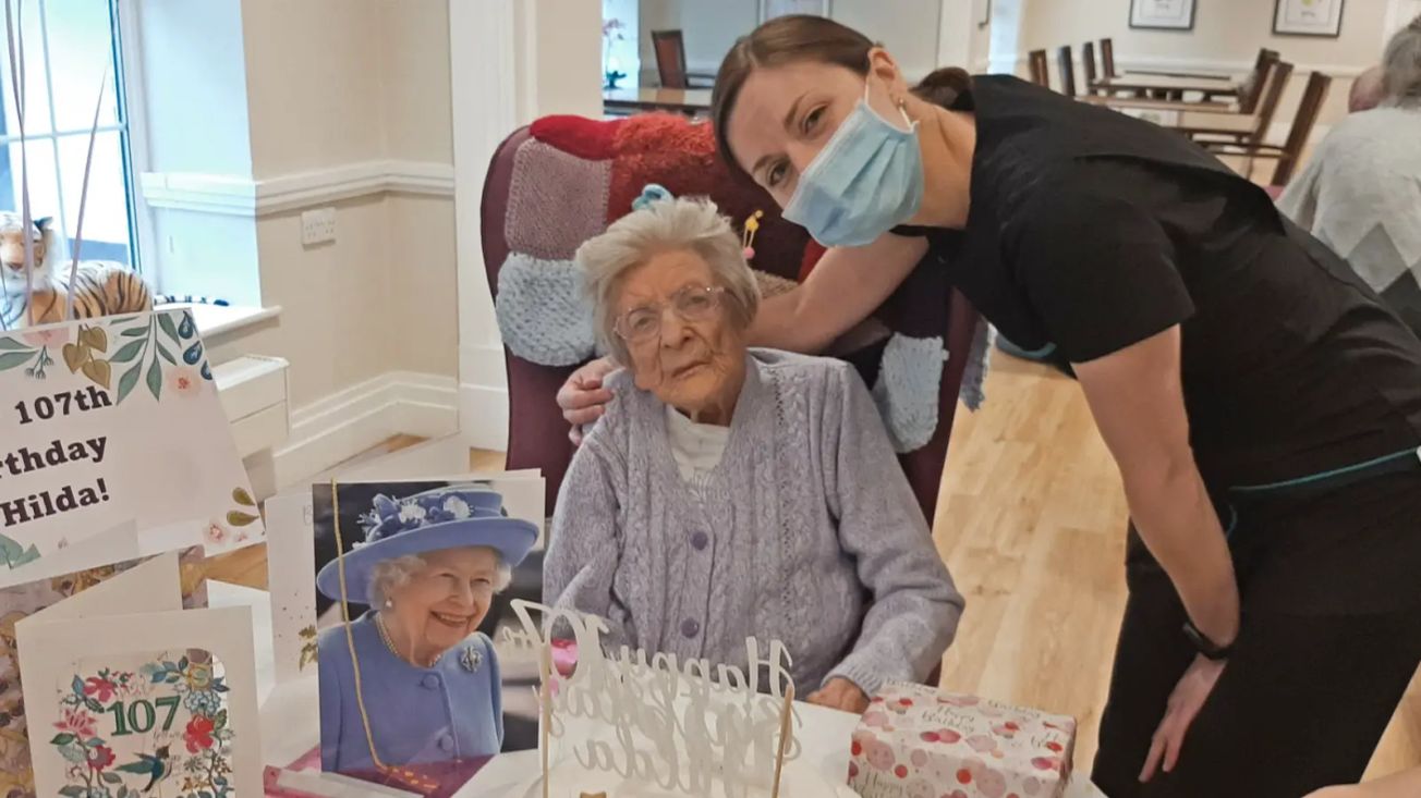 Hale care home resident celebrates 107th birthday